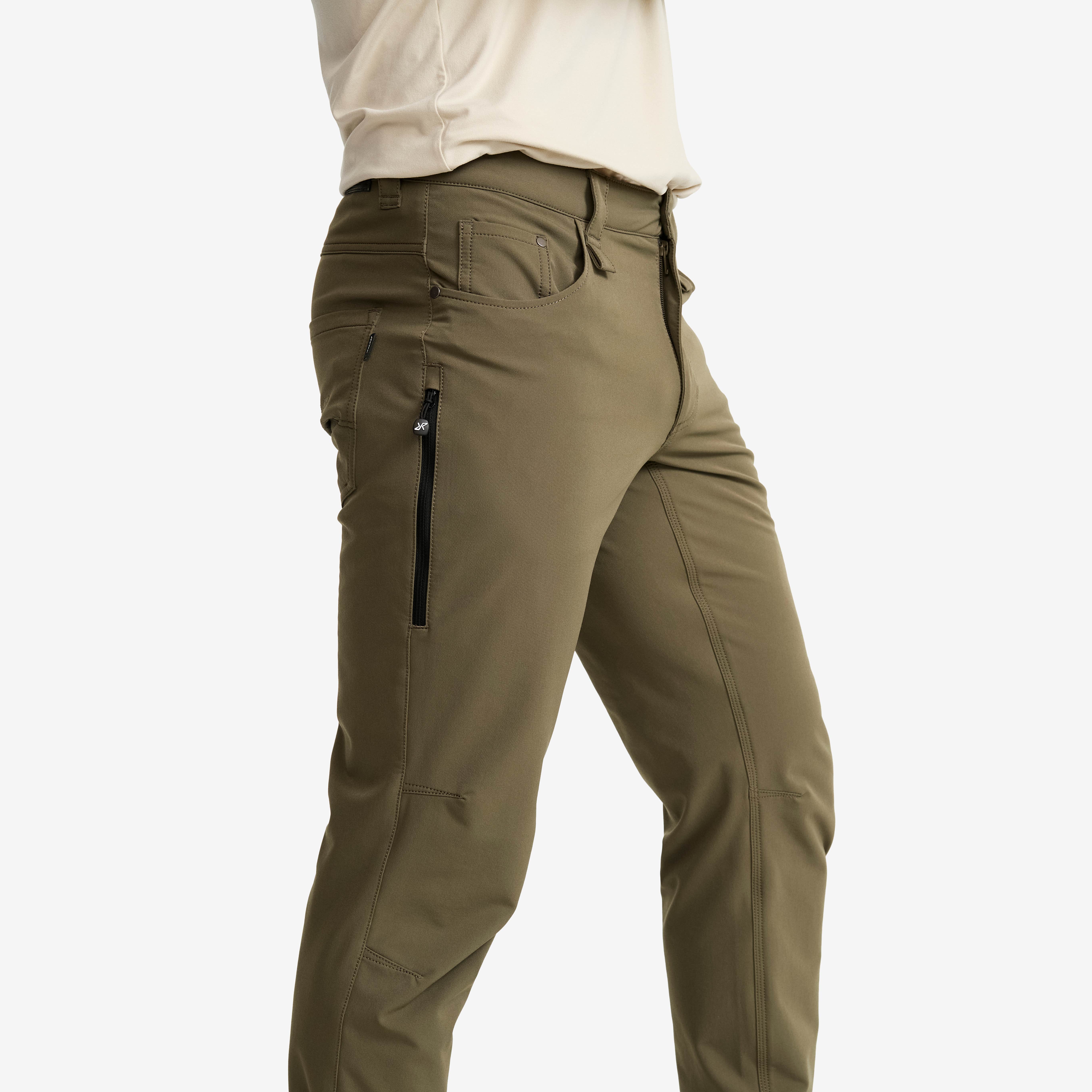 Explorer Outdoor Jeans Herre Light Moss Gray