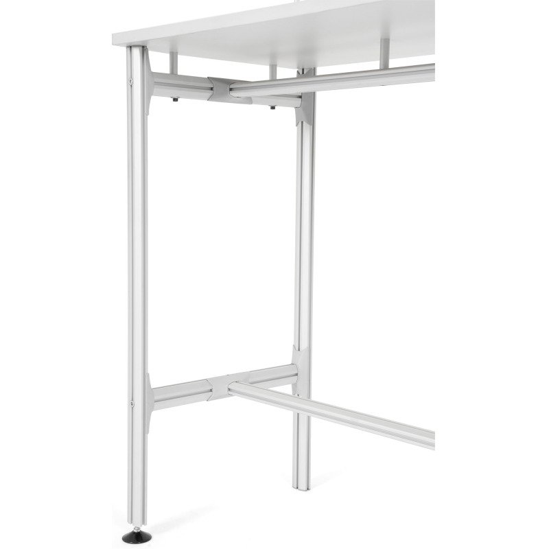 Station de travail avec tableau blanc acier laqué magnétique 90 x 120 cm Industriel Bi-Office
