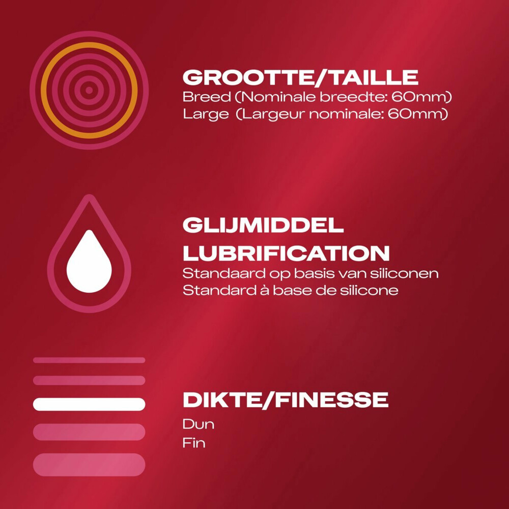 Durex - Love Condoooms 6 stuks & Thin Feel Condooms 10 stuks - Pakket