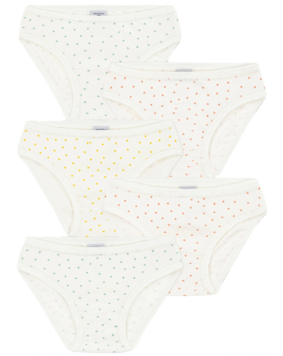 Hipster COEUR DE BEURRE 5er Pack in marshmallow