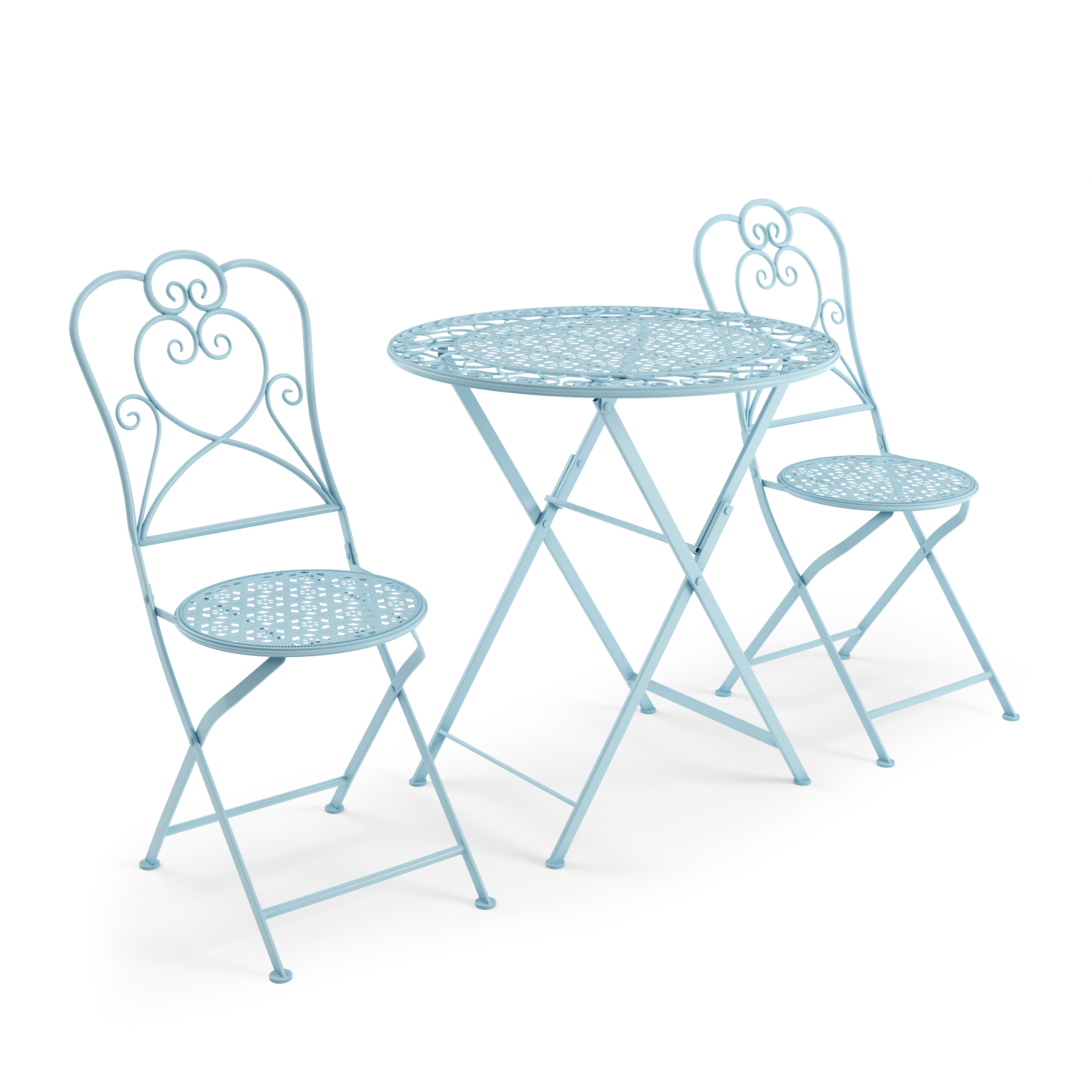 Bistroset PAULINE hellblau