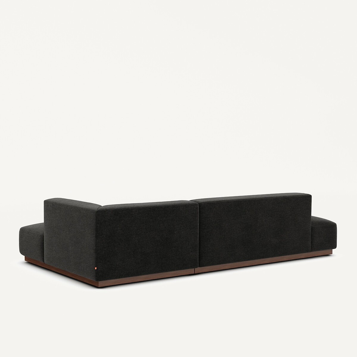 AM.PM<br>Sofá de canto direito tamanho XL em veludo chenille, Jacopo