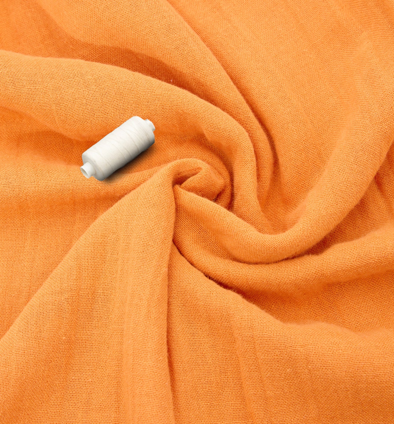 Coupon de 2 m en gaze de coton - Orange