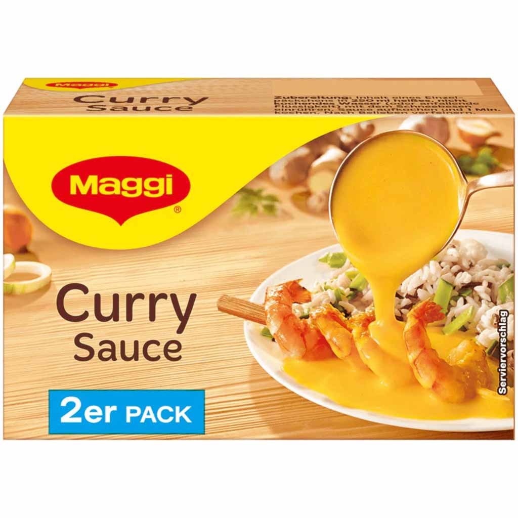 Maggi Sauce Currysauce 2er Pack für 500ml MHD:30.9.25
