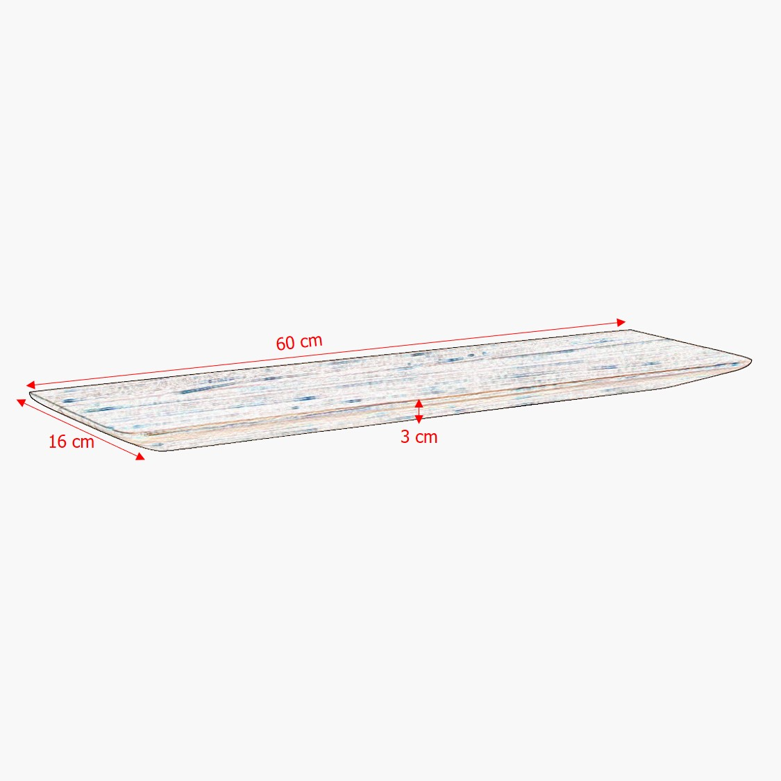 Wandplank Craftsman - set van 2 Wandplank Craftsman 60cm - set van 2 (ACCM62a)