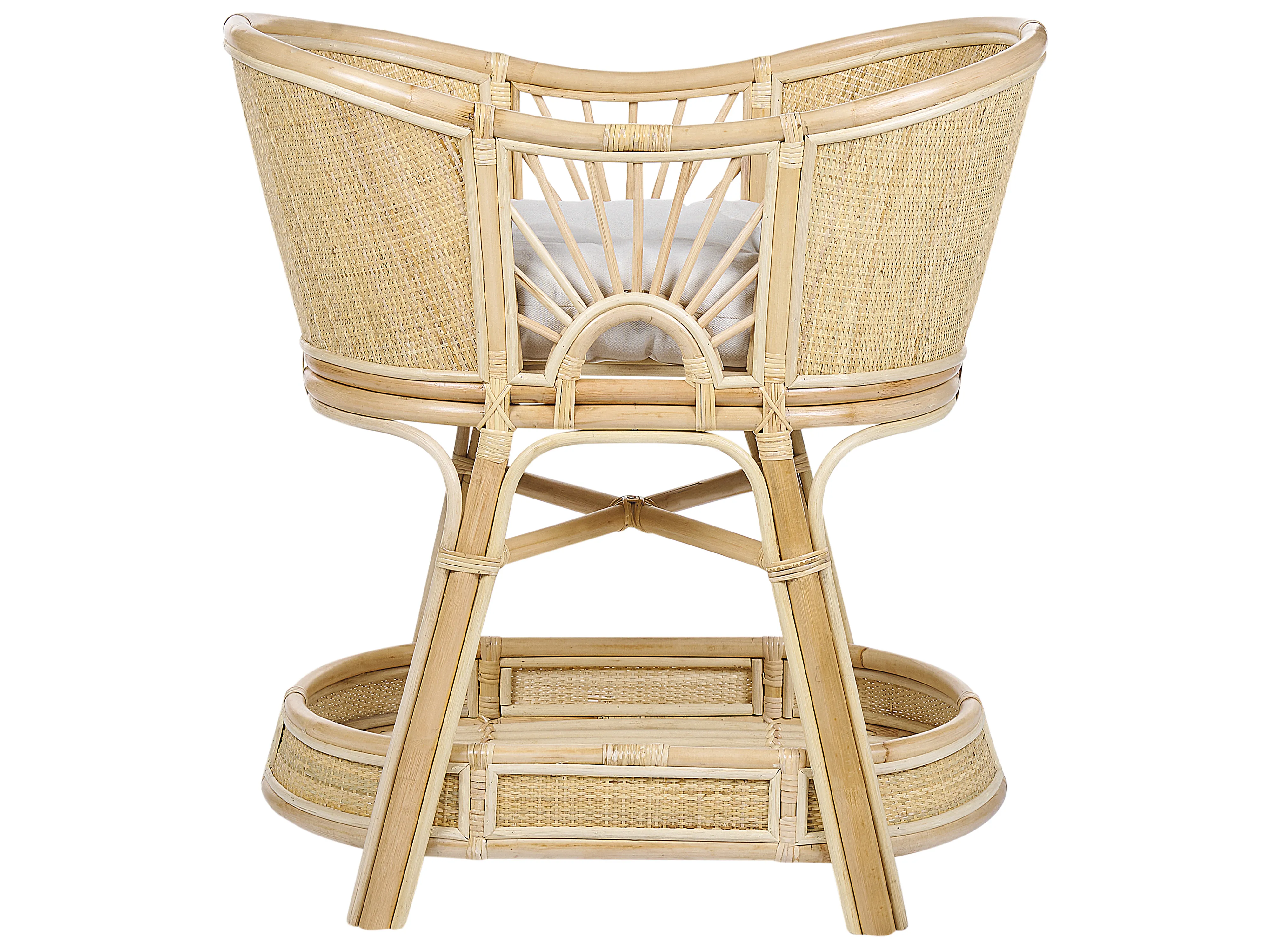 Wieg Rotan LAGRASSE 50 x 70 cm Natuurlijk