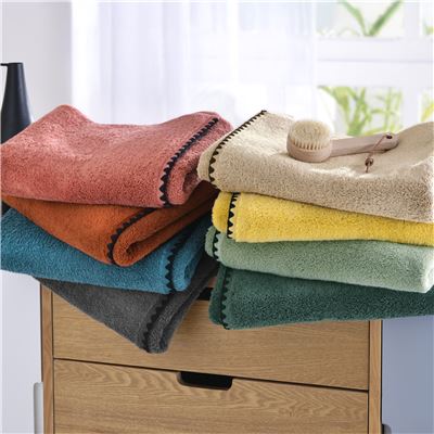 Linge de toilette finition point cavalier - 540 g/m²