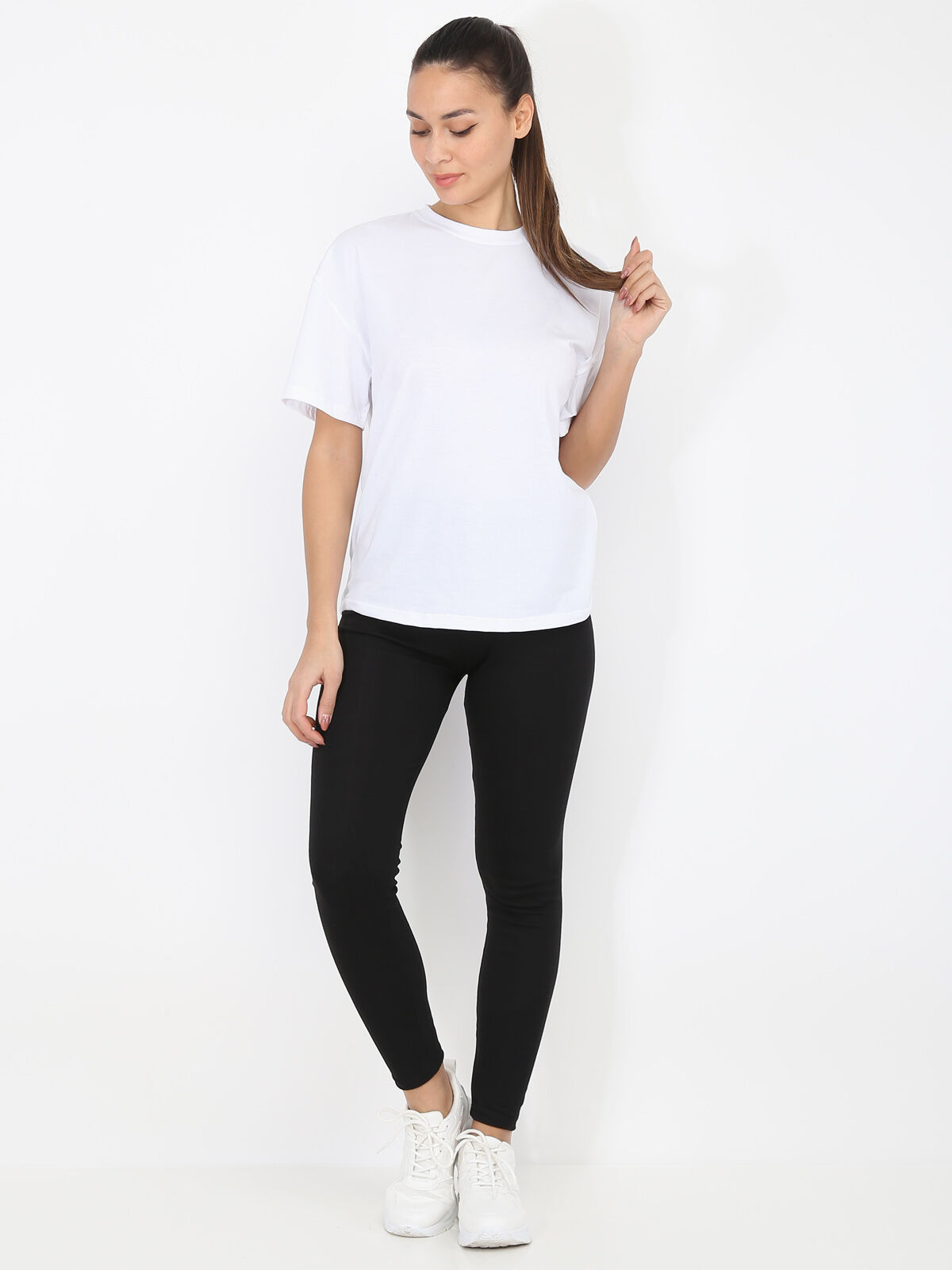 T-shirt en coton- Blanc