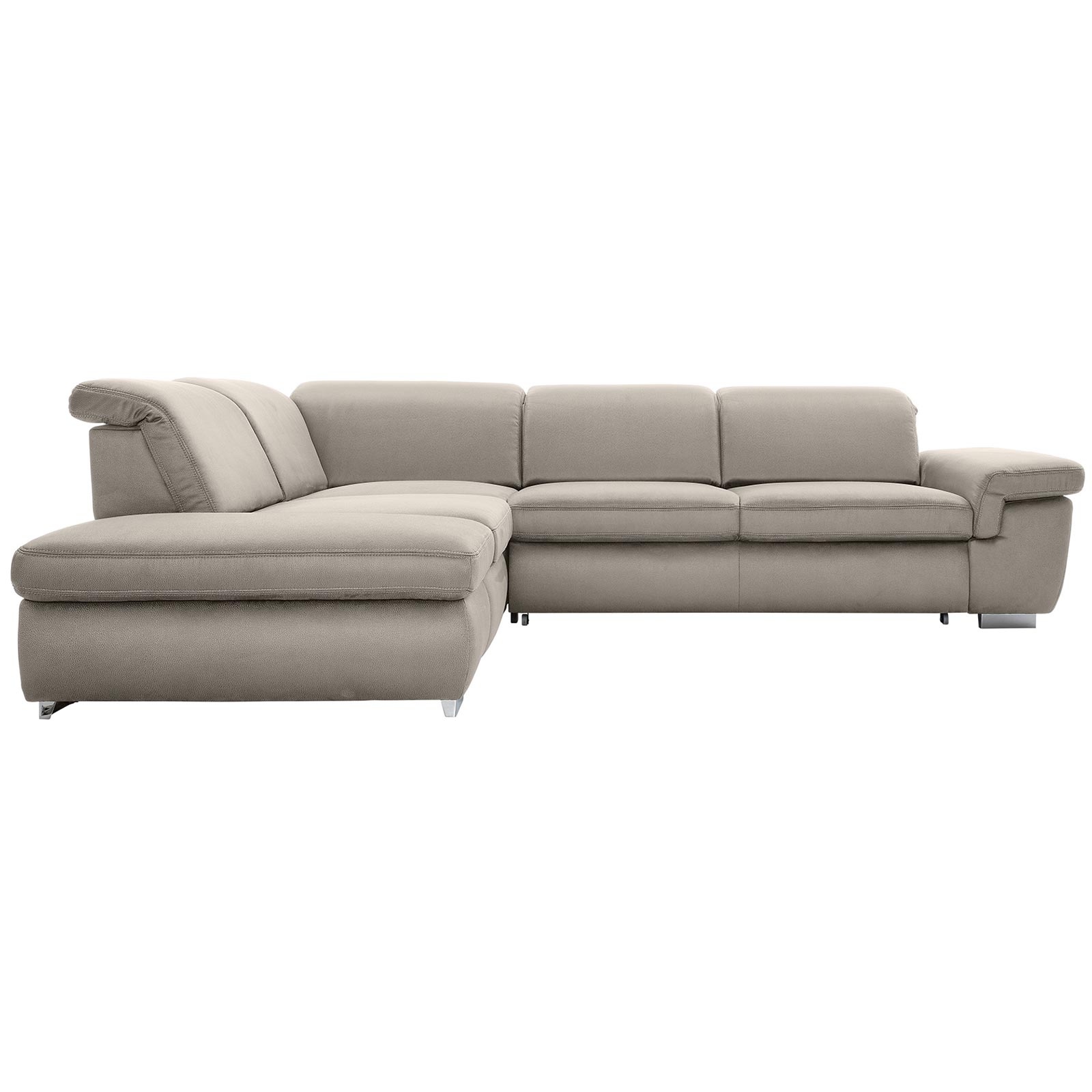 polsterpower Boxspringsofa - Holiday alu - Basismodell - Ottomane links
