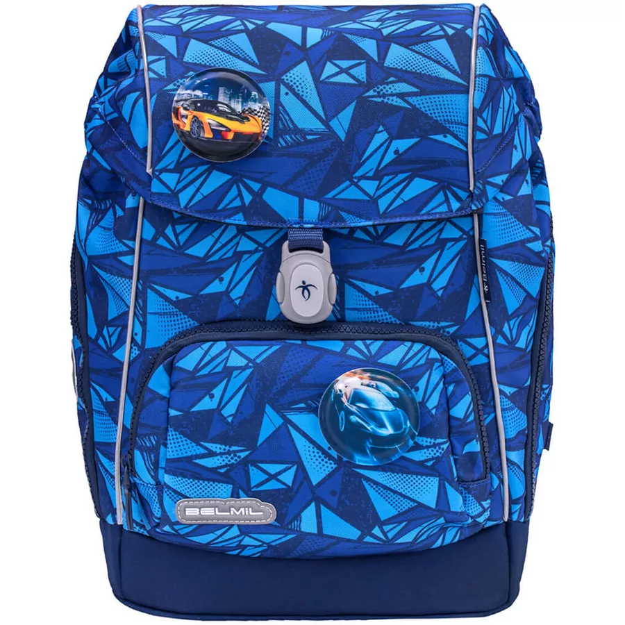 Belmil Schulranzen Premium Comfy Plus Set 6-teilig Glacier Blue