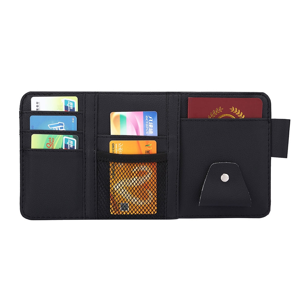 Universal Auto Sonnenblende Tasche Organizer Halterung mit 6 Fächern - Schwarz