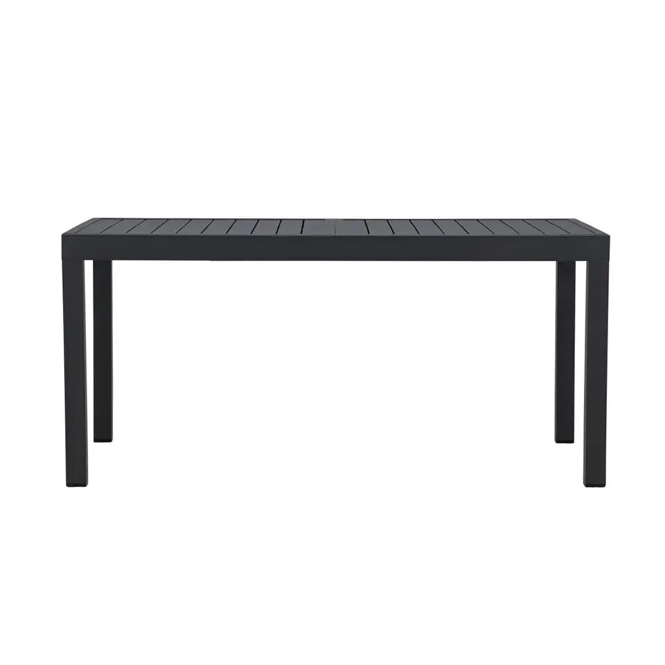 Svea - Pavel tuintafel uitschuifbaar - 160/240 x 100x75 cm - zwart