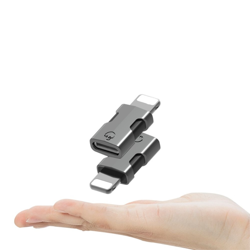 USB C auf Lightning Adapter Konverter - Schwarz