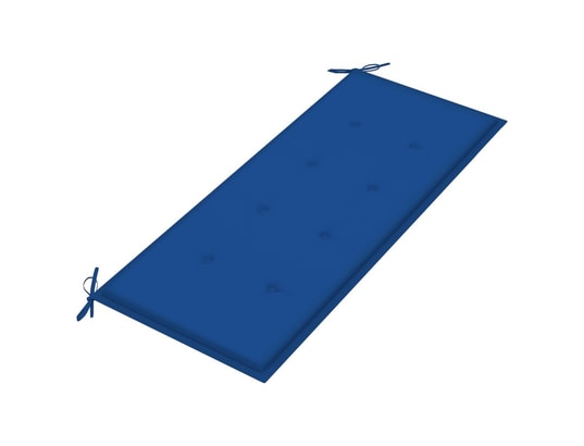 VIDAXL - Galette de chaise Coussin de banc de jardin bleu royal 120x50x4 cm tissu