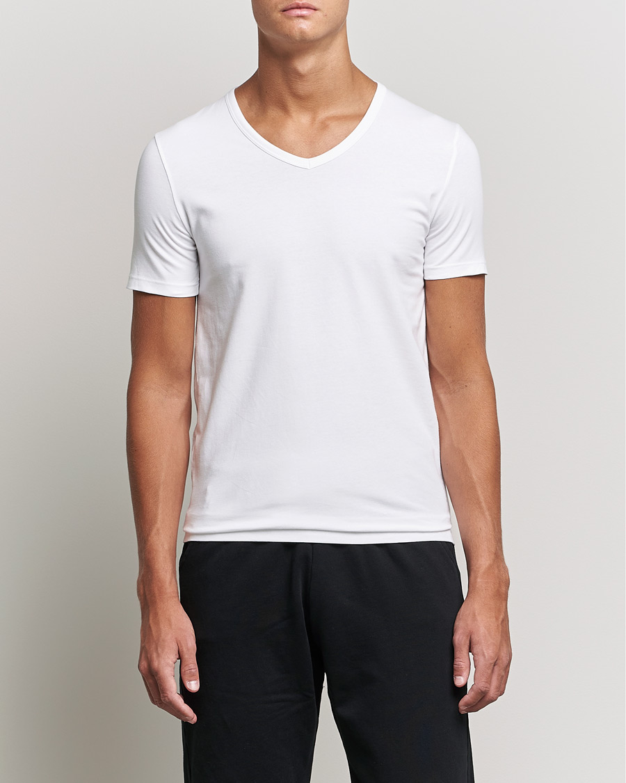 2-Pack V-Neck Slim Fit T-Shirt White