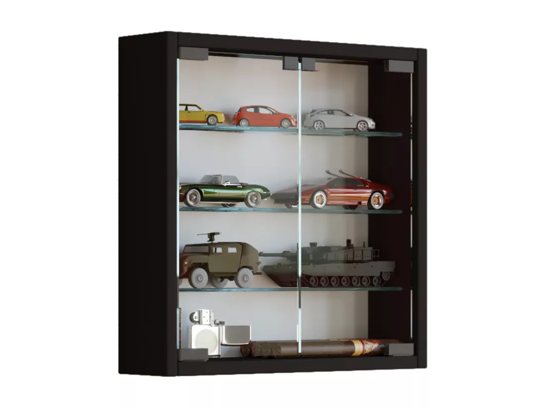 Vitrine suspendue Vitrine murale en verre Mandosa S