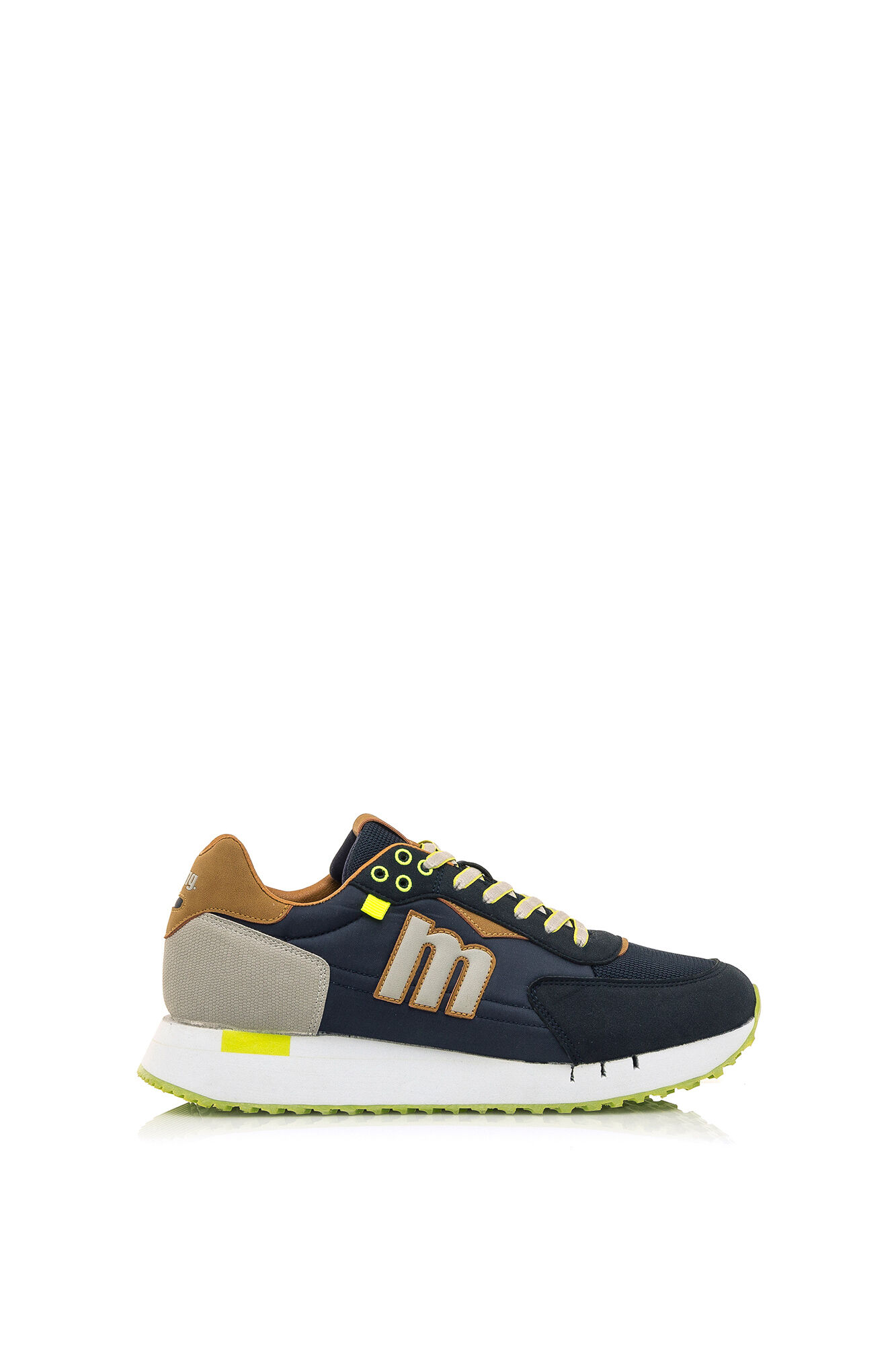Tênis casual dourado - Azul