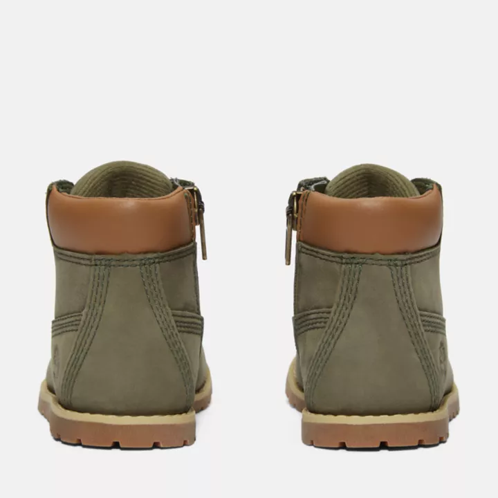 Bota infantil Pokey Pine de 15 cm na cor verde escura