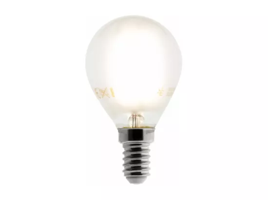 Ampoule déco e filaments LED sphérique E14 4W - Blanc chaud - 400lm 2700K - Zenitech