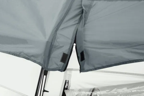 Bestway 58612, Kuppel til swimmingpool, Pool over jorden, Rund, Grå, Transparent, Hvid, PVC, Polyester, 2 dør(e)