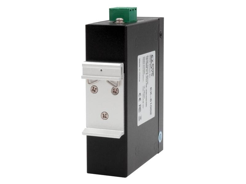 Exsys Serieller Geräteserver EX-61002 Serieller Multiprotokoll-Geräteserver mit 2 Ethernet Ports