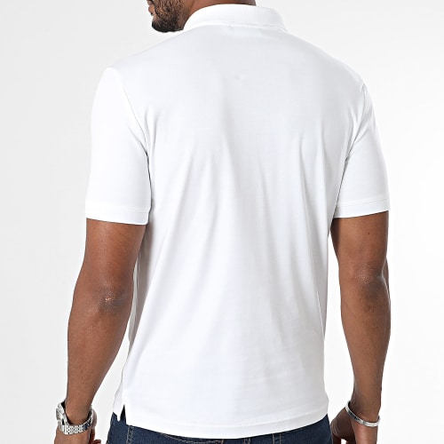 Polo Manches Courtes Slim Smooth Cotton 1657 Blanc