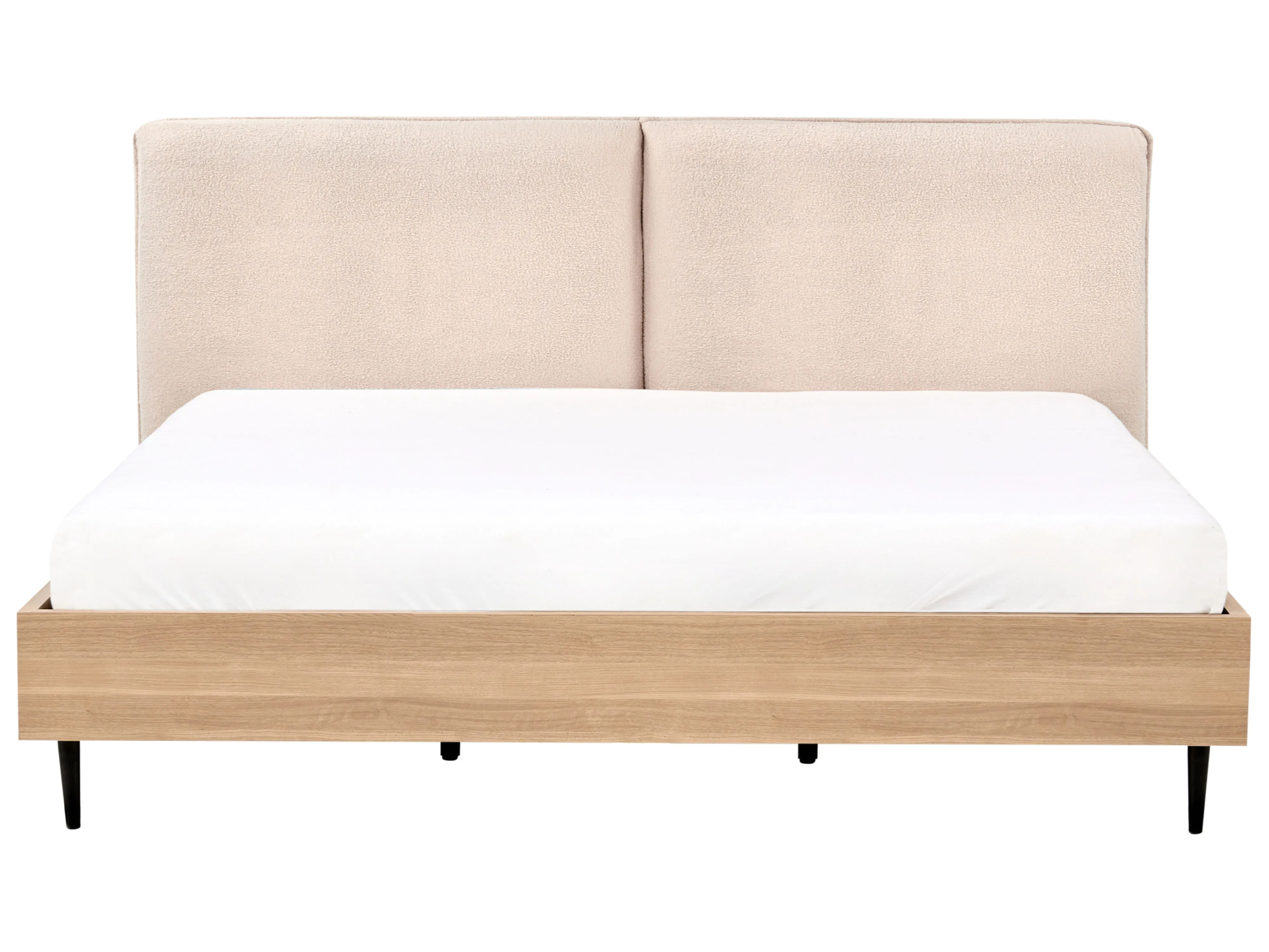 Bed Bouclé LIMANTON 180 x 200 cm Beige