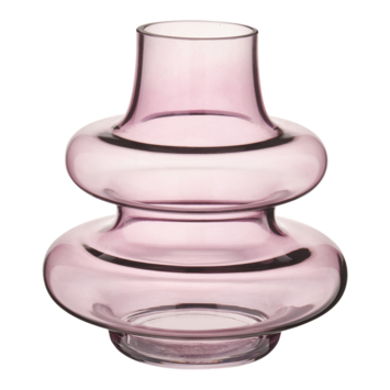 Vaas glas paars 20x20x20cm
