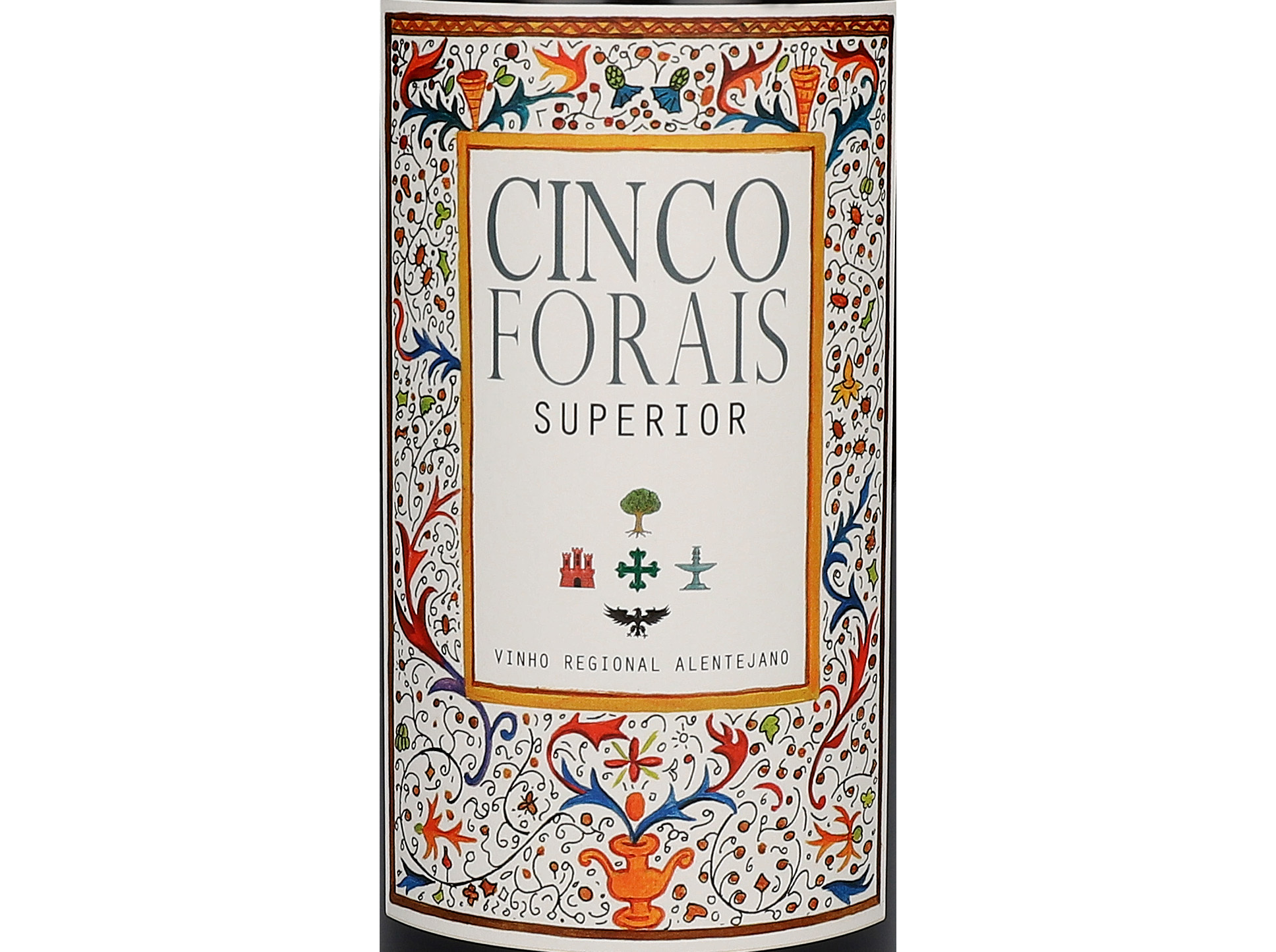 VINHO TINTO CINCO FORAIS SUPERIOR ALENTEJO 0.75L