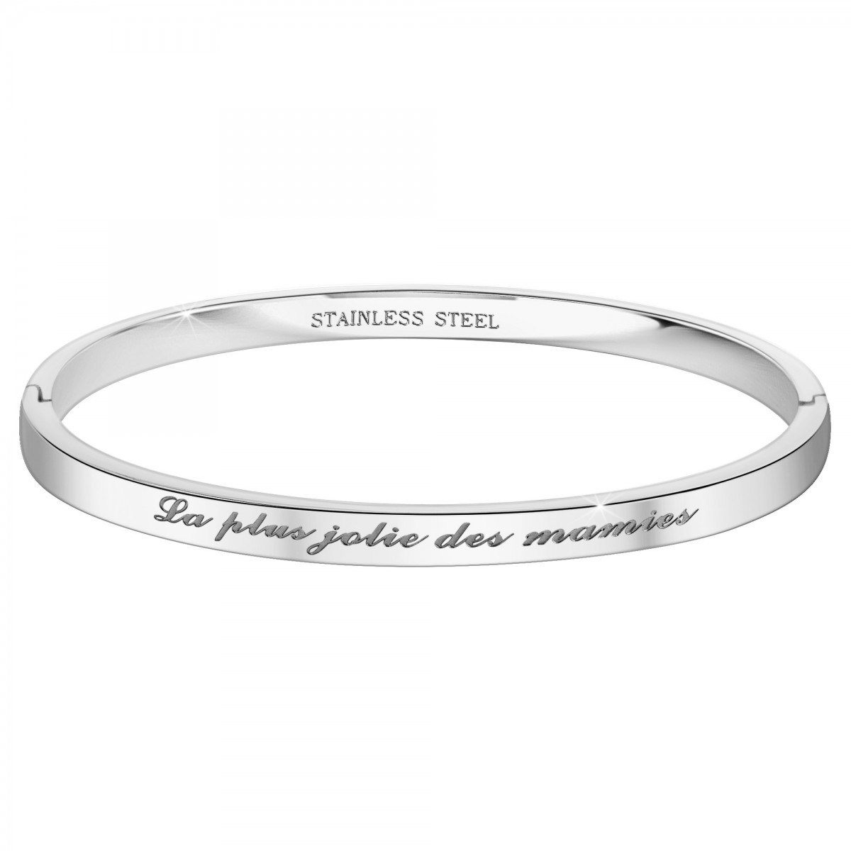 La plus jolie des mamies - Bracelet SC Crystal en Acier Rhodié argenté