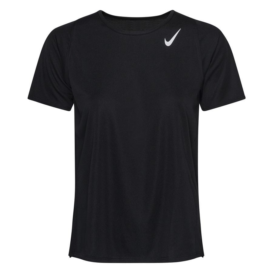 Nike T-shirt Running Dri-FIT Race - Noir/Argenté Femme