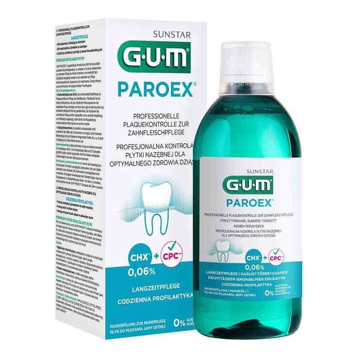 GUM Paroex 0,06% CHX Mundspülung, 500 ml