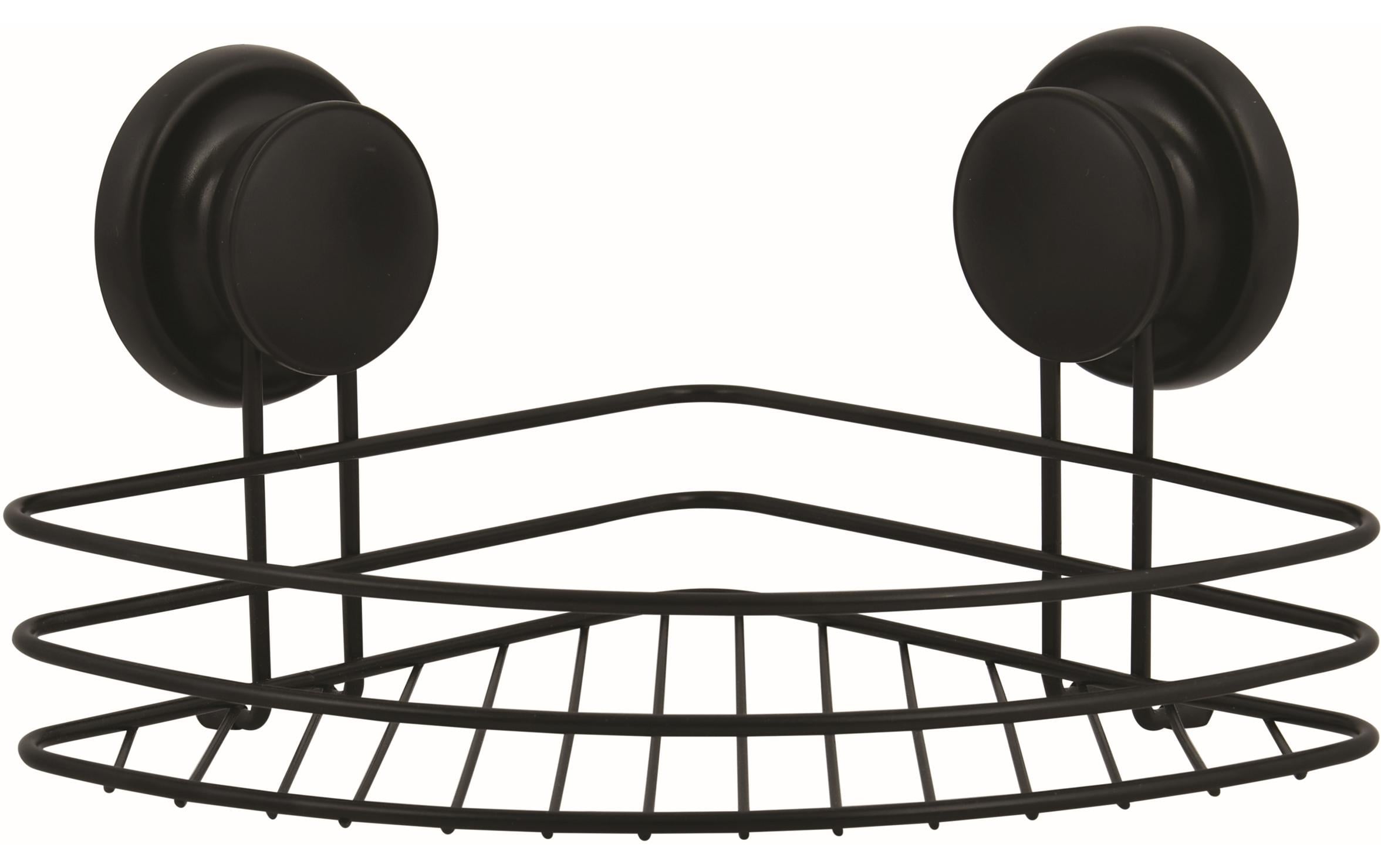 Duschmittelhalter Schwarz mattEck-Duschregal
