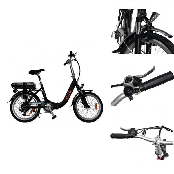 Vélo à assistance électrique pliable 20'' 10.4Ah EZA Noir