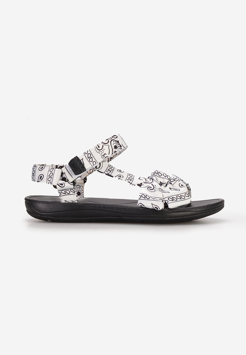 Sandales femme sans talon blanches Loena V5