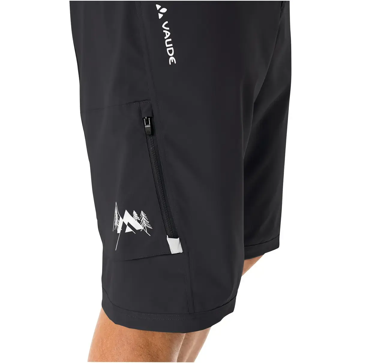 VAUDE Ledro MTB Fietsbroek Kort Zwart/Zwart Heren