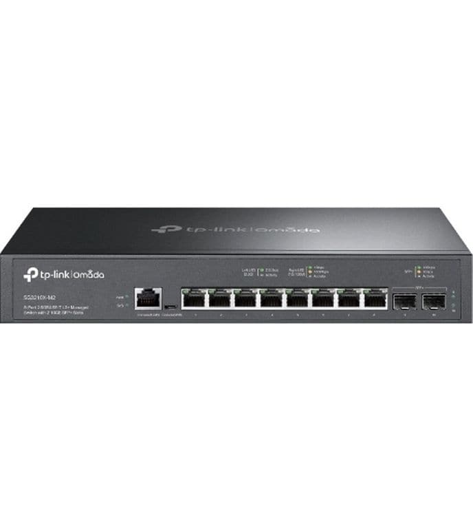 TP-Link Switch Omada L2  8 x 2.5G Ports   2 x 10G SG3210X-M Omada 8-Port 2.5G L2  Managed Switch