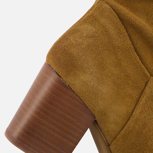 Cellini Enkellaarsjes cognac Suede