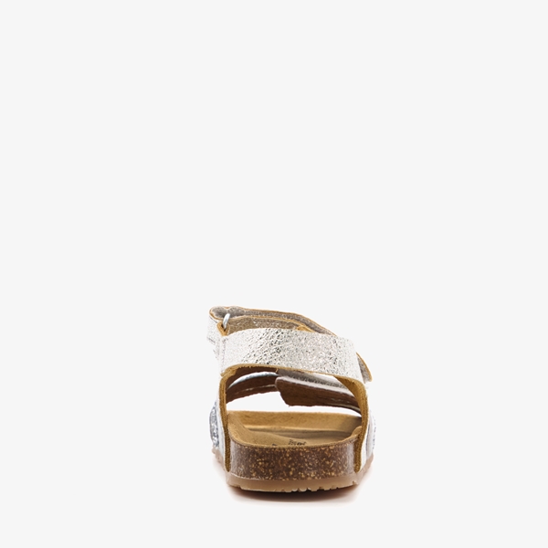 Groot leren meisjes bio sandalen met glitters