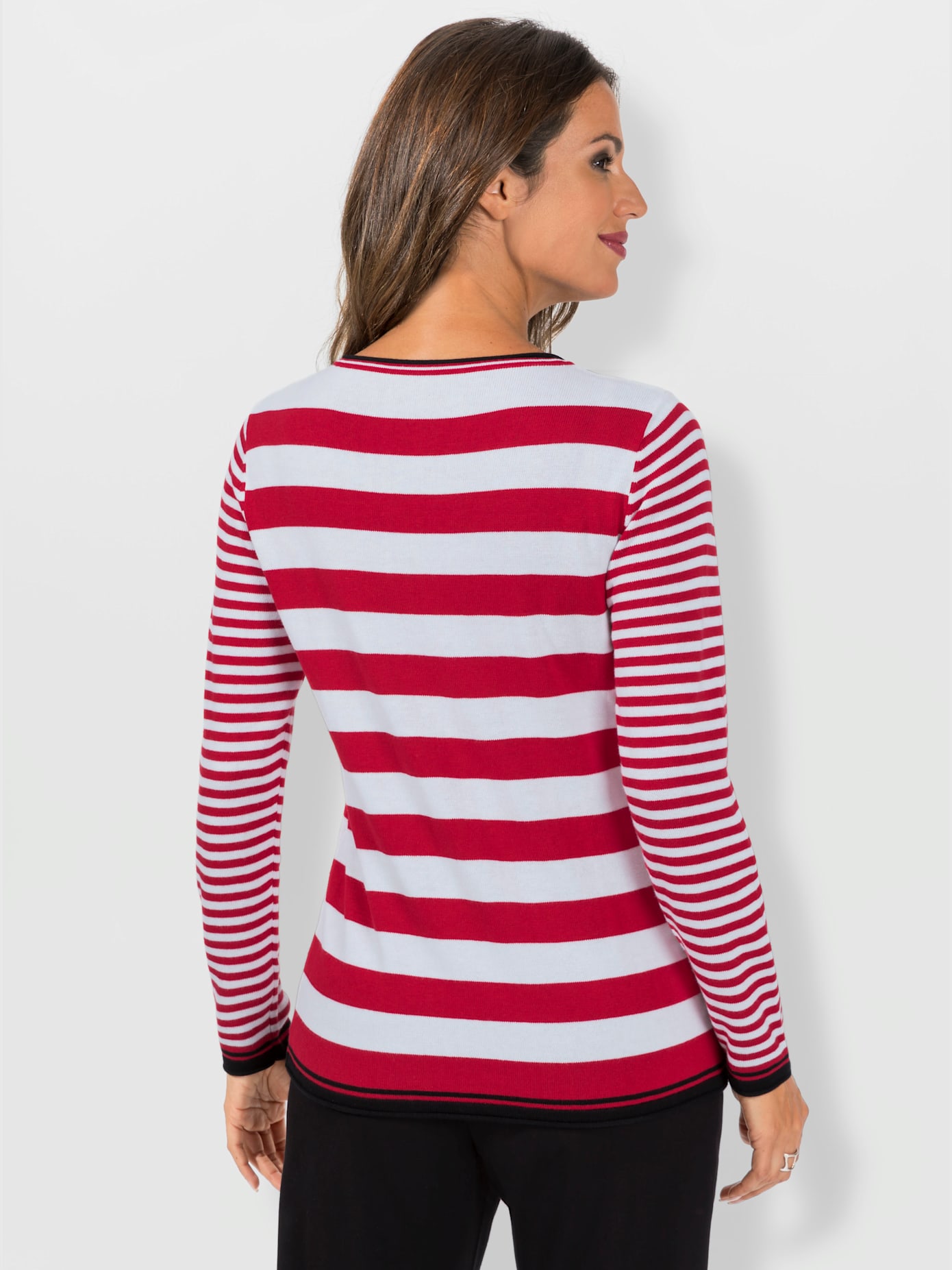 Pull à rayures 50% coton