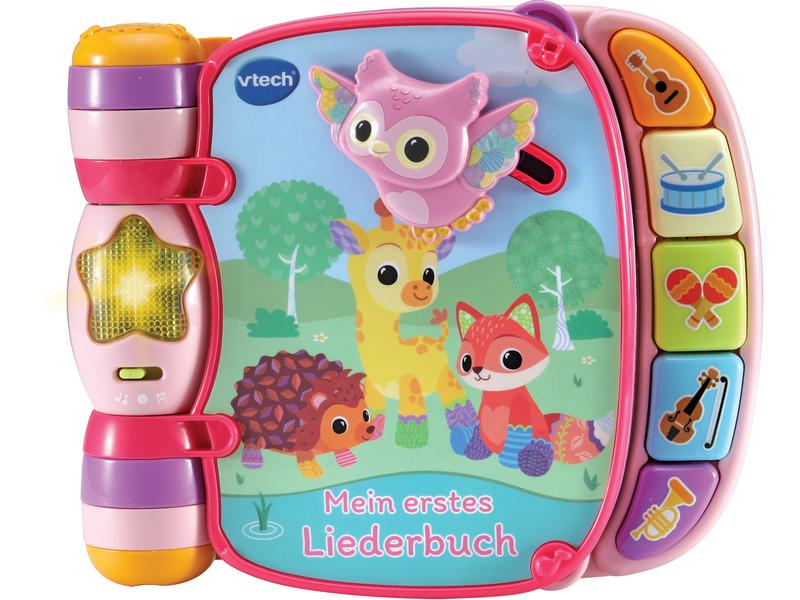 Vtech Mein erstes Liederbuch rosa -DE- Kunterbuntes Liederbuch zum Spielen, Zuhören und Mitsingen