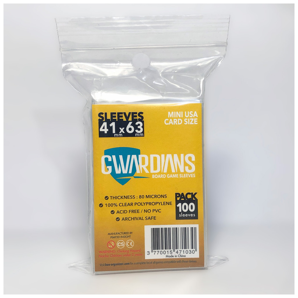 Gwardians Sleeves Premium - 41 x 63 mm - 100p