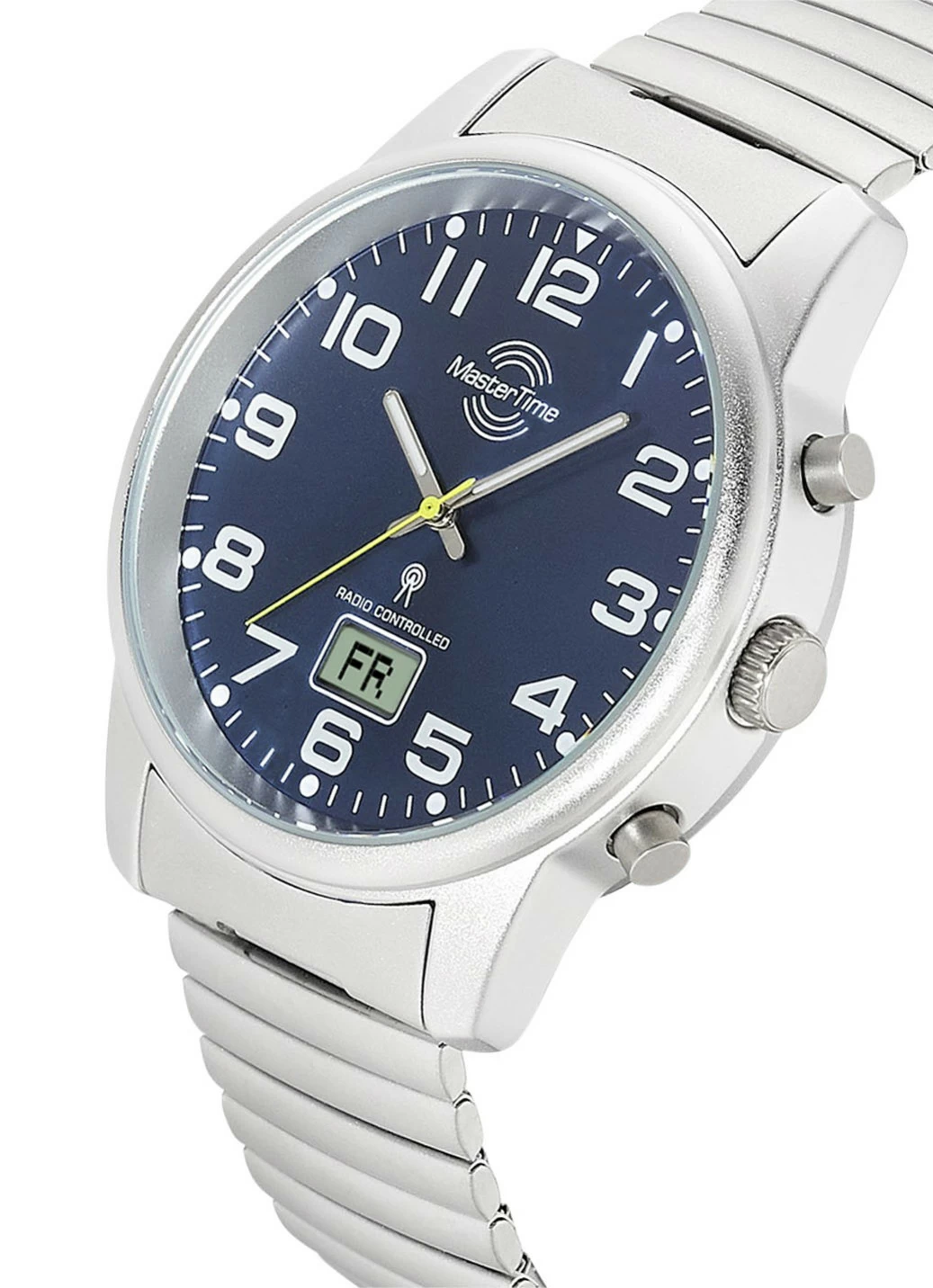 Master Time Funk-Herrenuhr mit Edelstahlzugband