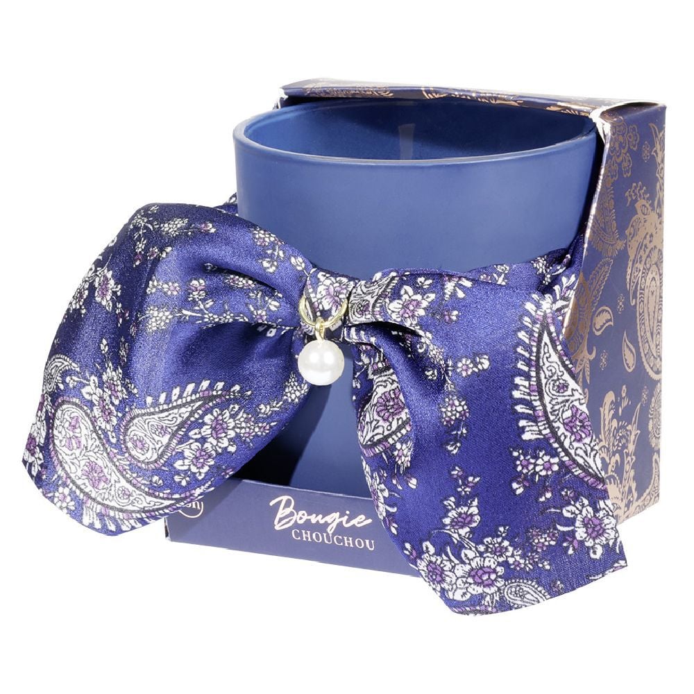 Coffret bougie + chouchou imprimé bandana