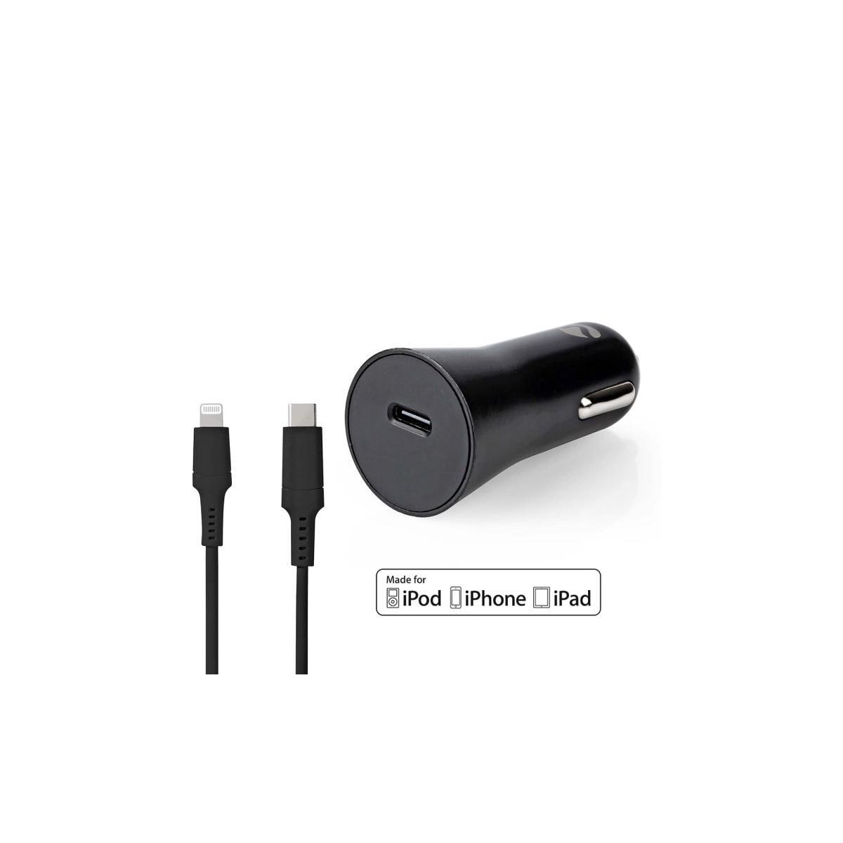 Nedis Billader | 20 W | 1.67 / 2.22 / 3.0 A | Antall utganger: 1 | Porttype: USB-C™ | Lightning 8-Pin (Løs) Kabel | 1.00 m | Automatisk Spenning Utvalg