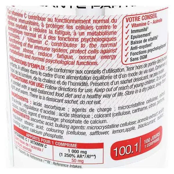 Eric Favre Bien-Être Vitamine C 1000mg 100 comprimés