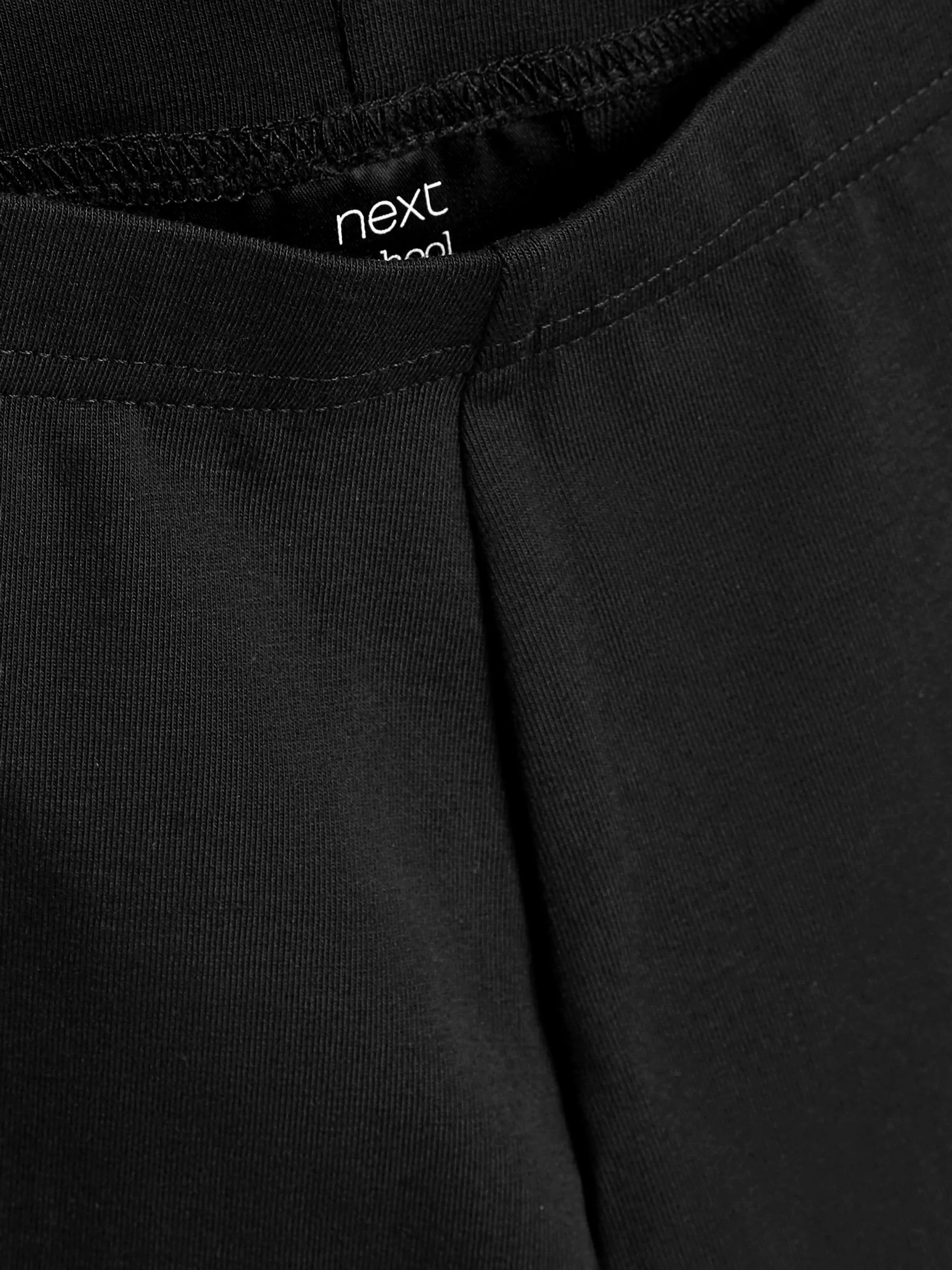Zwart - Verpakking van 2 stretchy fietsshorts met hoog katoengehalte (3-16jr)