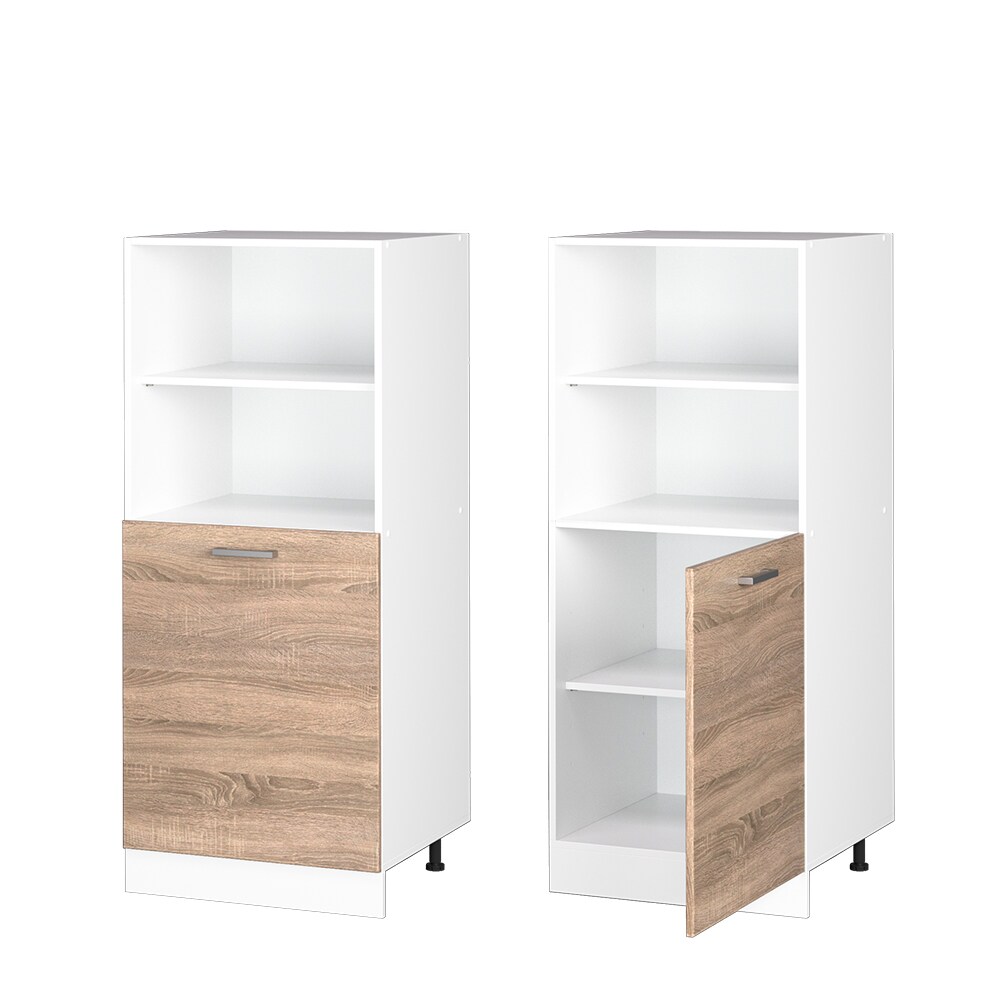 Vicco Backofenumbauschrank Küchenschrank Küchenzeile R-Line 60 cm Weiß Sonoma kleine Tür