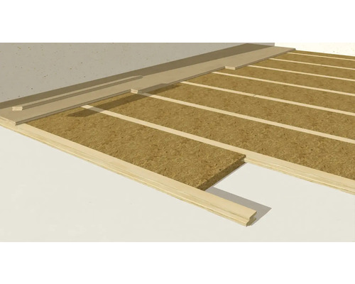 STEICOfloor houtvezel contactgeluidsisolatie voor zwevende installatie van plankenvloeren 1200 mm x 380 mm x 40 mm (alleen per pallet verkrijgbaar)