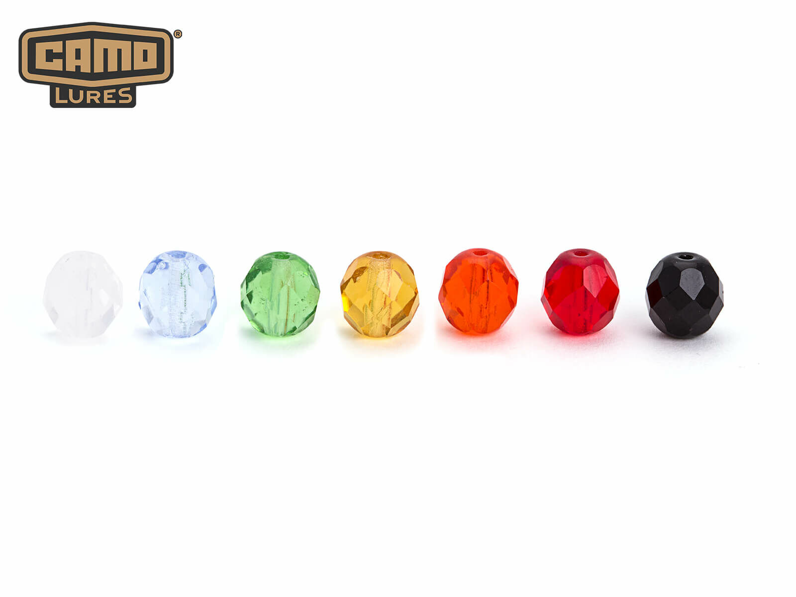 10 mm facettierte Glasperlen (CAMO Lures)